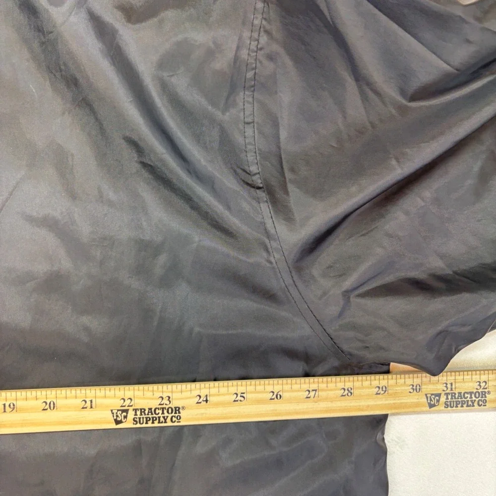 Stratford Collection Windbreaker Jacket‎ Mens 2XL Black Zip up Nylon Lightweight